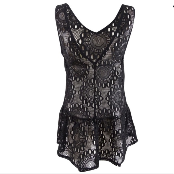 MIKEN Lace Drop Waist Swimsuit Cover Up - Picture 2 of 7